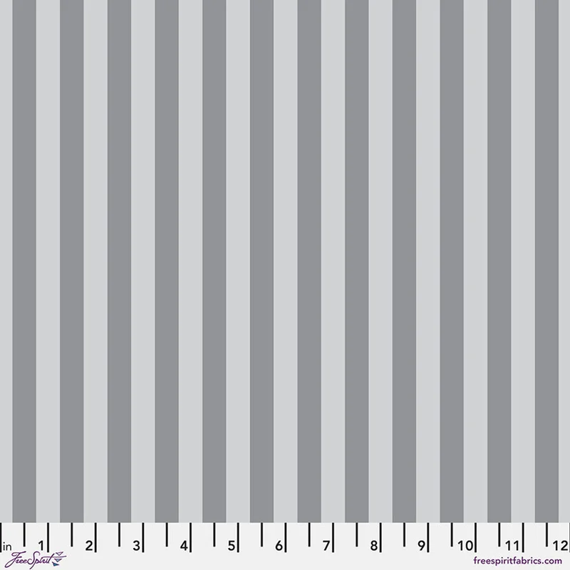 Tula Pink TRUE COLORS GRAYWORK: Tent Stripe-Fog (1/4 Yard)