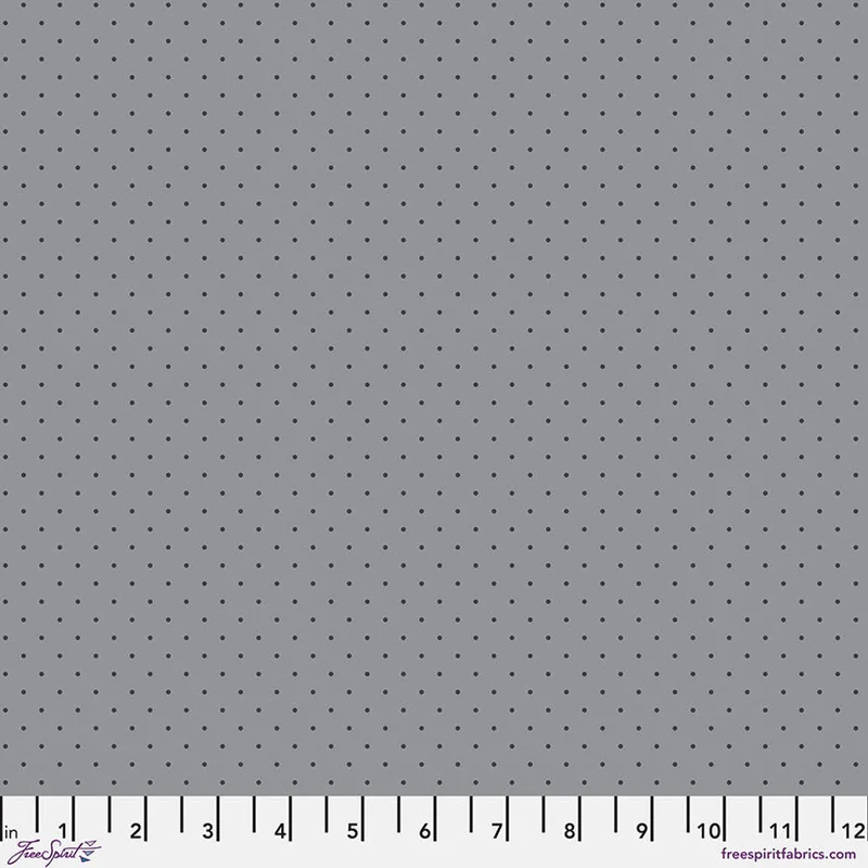 Tula Pink TRUE COLORS GRAYWORK: Tiny Dots-Shadow (1/4 Yard)