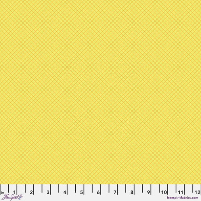 Tula Pink TRUE COLORS: On the Grid-Highlighter (1/4 Yard)