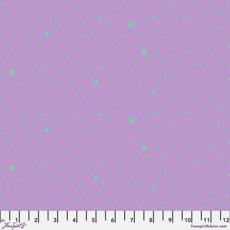 Tula Pink TRUE COLORS: Space Sprinkles-Frozen Berry (1/4 Yard)