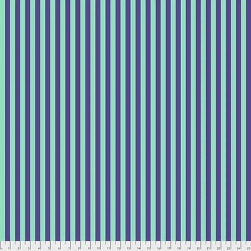 Tula Pink TRUE COLORS: Tent Stripes in Iris (1/4 Yard)