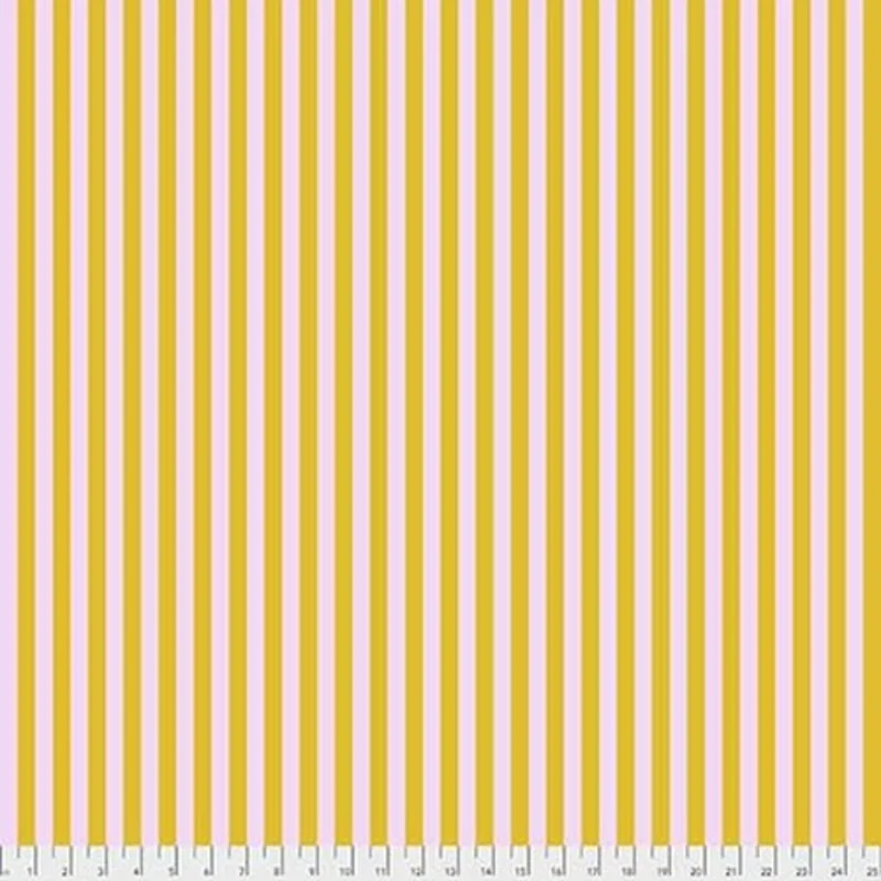 Tula Pink TRUE COLORS: Tent Stripes in Marigold (1/4 Yard)