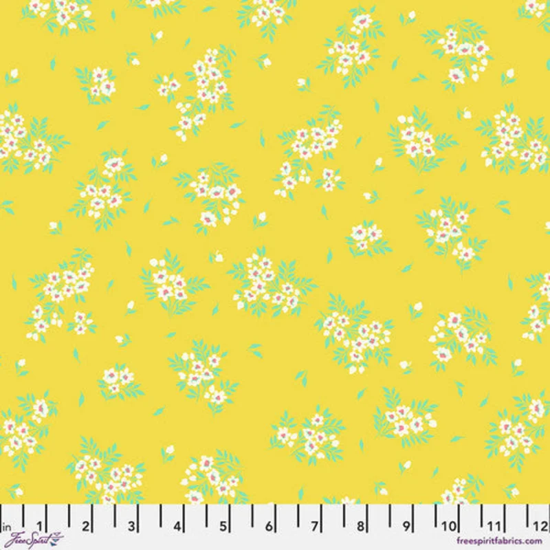 Tula Pink TRUE COLORS: What a Ditz-Buttercup (1/4 Yard)