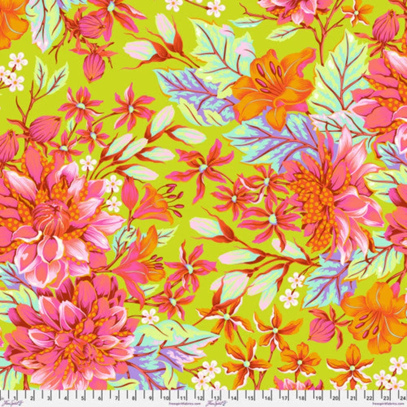 Tula Pink UNTAMED: Hello Dahlia 108-Lunar (1/4 Yard)