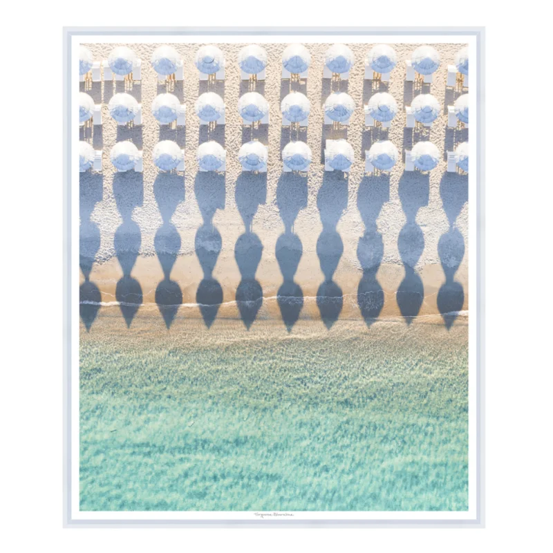 Turquoise Shoreline, 41" x 35"