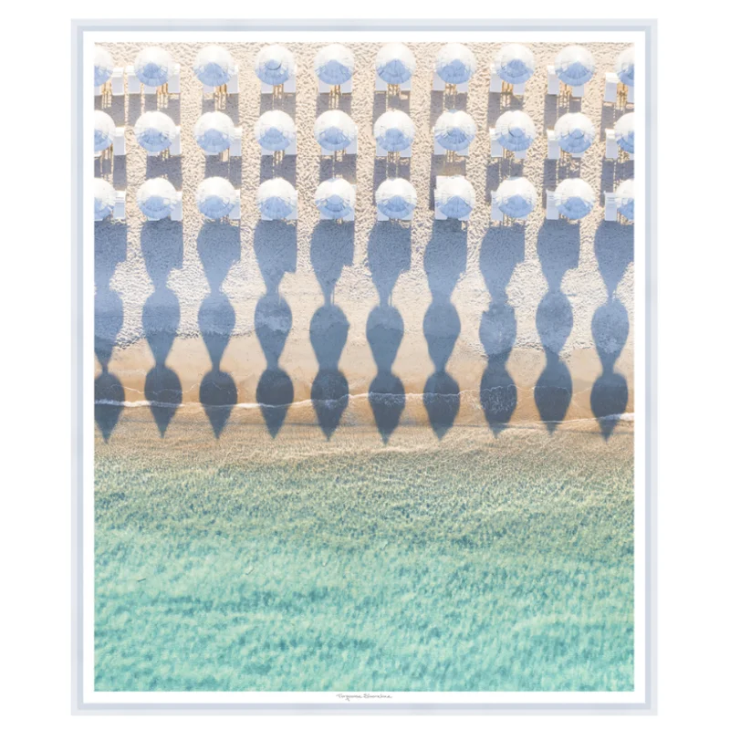 Turquoise Shoreline, 49" x 42"