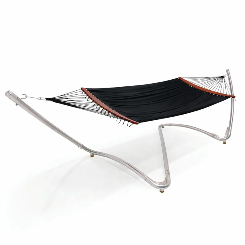 Tuuci Air Lounges/Hammocks, Black w/ Stainless Steel Wave Stand