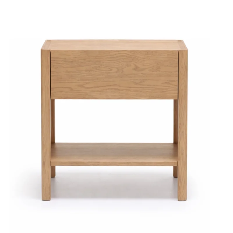 Tye Nightstand, Light Oak, 23.6"W 17.7"D 21.7"H