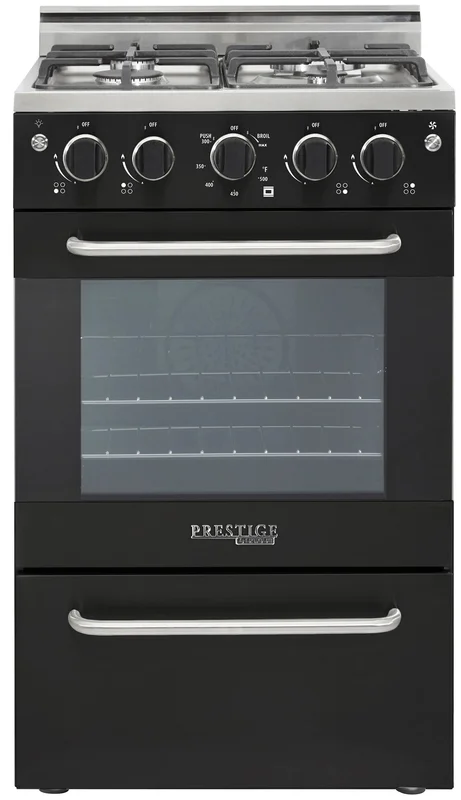 Unique Appliances - 1.6 cu. ft Gas Range in Black - UGP-20V PC1 B Black