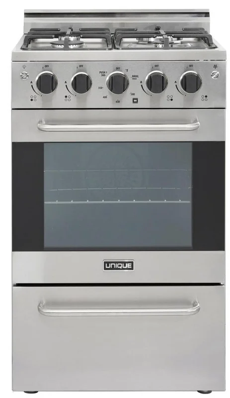 Unique Appliances - 1.6 cu. ft Gas Range in Stainless - UGP-20V PC1 SS Stainless