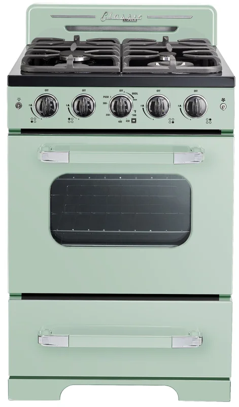 Unique Appliances - 2.9 cu. ft Gas Range in Summer Mint Green - UGP-24CR LG Mint