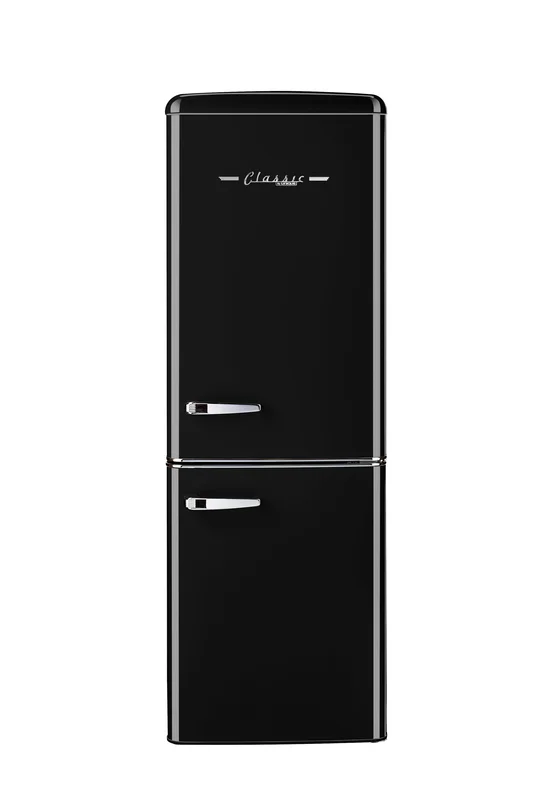 Unique Appliances - 21.6 Inch 7 cu. ft Bottom Mount Refrigerator in Midnight Black - UGP-215L B AC Black