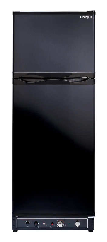 Unique Appliances - 23.5 Inch 10 cu. ft Top Mount Refrigerator in Black With CO Alarming Device - UGP-10C CM B Black