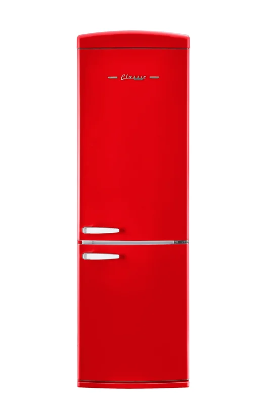 Unique Appliances - 23.8 Inch 11.7 cu. ft Bottom Mount Refrigerator in Red - UGP-340L R AC Red
