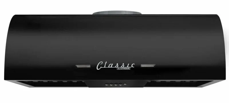 Unique Appliances - 24 Inch 502 CFM Under Cabinet Range Vent in Midnight Black - UGP-24CR RH B Black