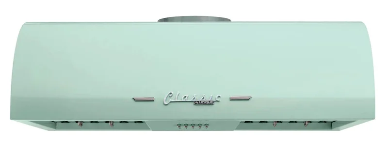 Unique Appliances - 29.5 Inch 700 CFM Under Cabinet Range Vent in Summer Mint Green - UGP-30CR RH LG Mint