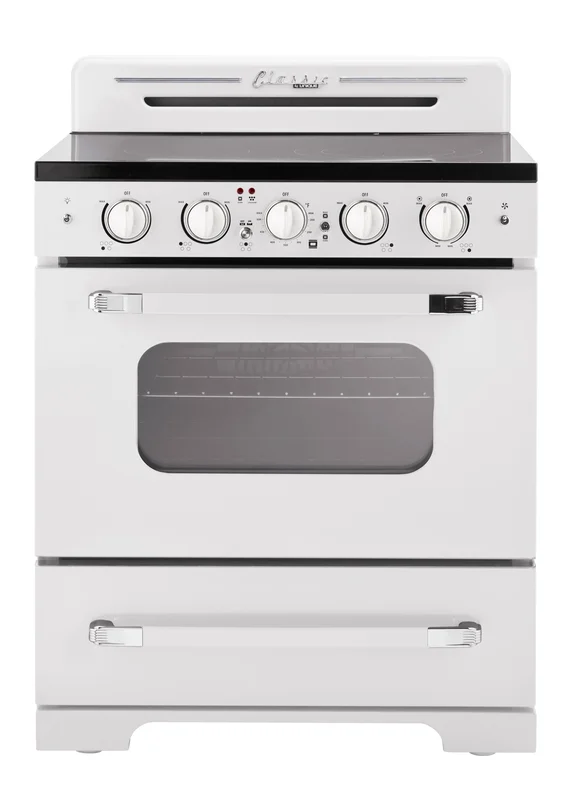 Unique Appliances - 3.9 cu. ft Electric Range in Marshmallow White - UGP-30CR EC W White