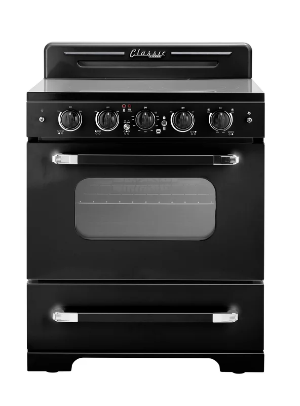 Unique Appliances - 3.9 cu. ft Electric Range in Midnight Black - UGP-30CR EC B Black