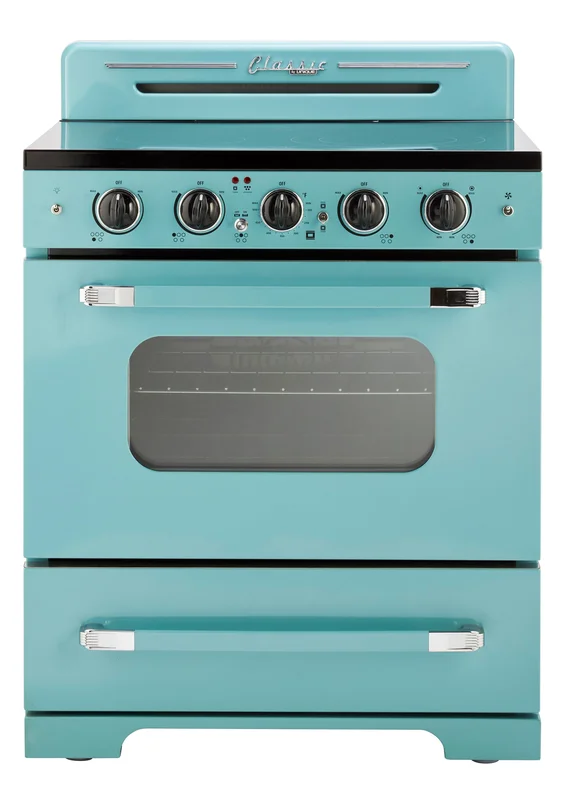 Unique Appliances - 3.9 cu. ft Electric Range in Ocean Mist Turquoise - UGP-30CR EC T Turquoise