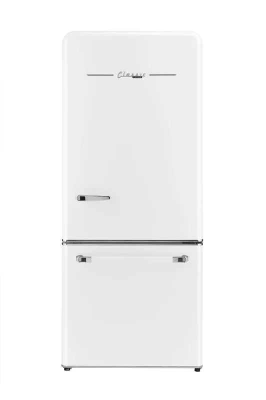 Unique Appliances - 30 Inch 18 cu. ft Bottom Mount Refrigerator in Marshmallow White - UGP-510L W AC White