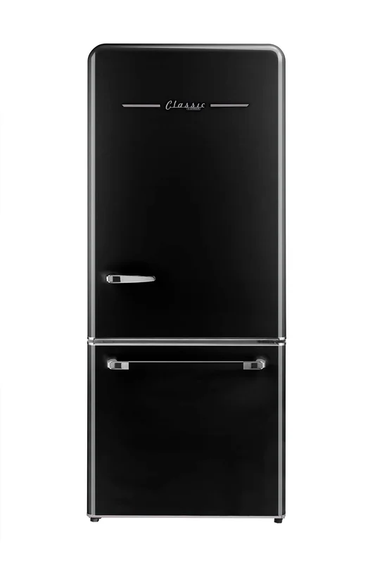 Unique Appliances - 30 Inch 18 cu. ft Bottom Mount Refrigerator in Midnight Black - UGP-510L B AC Black