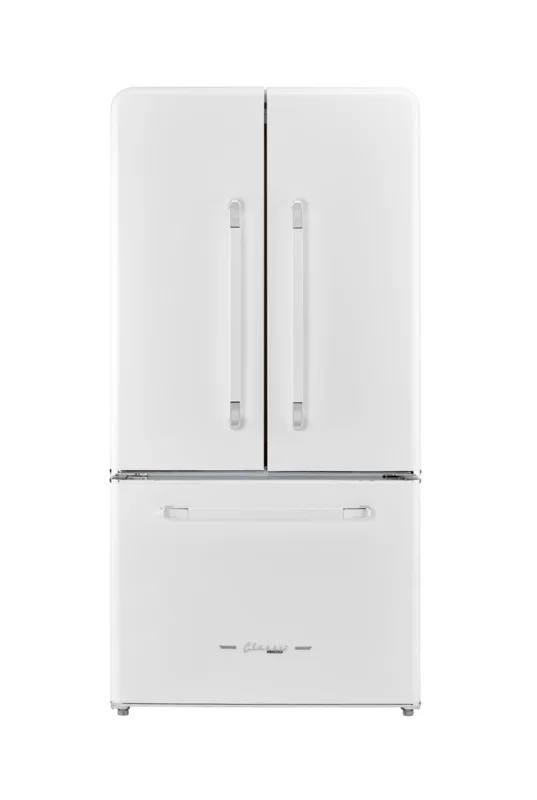 Unique Appliances - 35.7 Inch 21.4 cu. ft French Door Refrigerator in Marshmallow White - UGP-595L W AC White