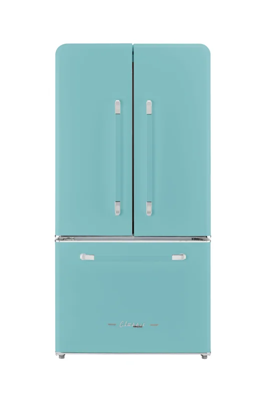 Unique Appliances - 35.7 Inch 21.4 cu. ft French Door Refrigerator in Ocean Mist Turquoise - UGP-595L T AC Turquoise