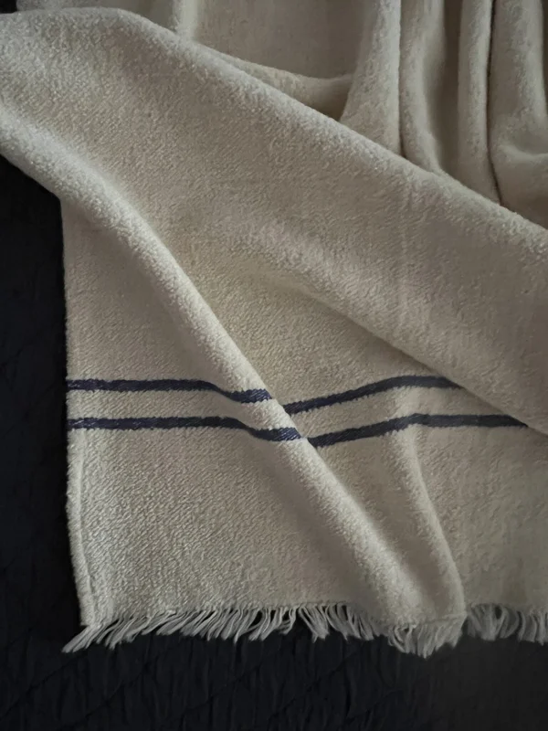 Varsity Oversized Throw, 50 x 90, Blue Stripe