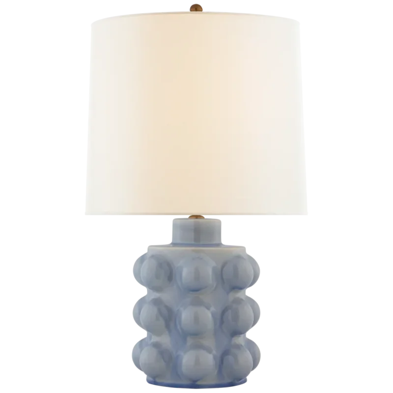 Vedra Medium Table Lamp, Polar Blue Crackle