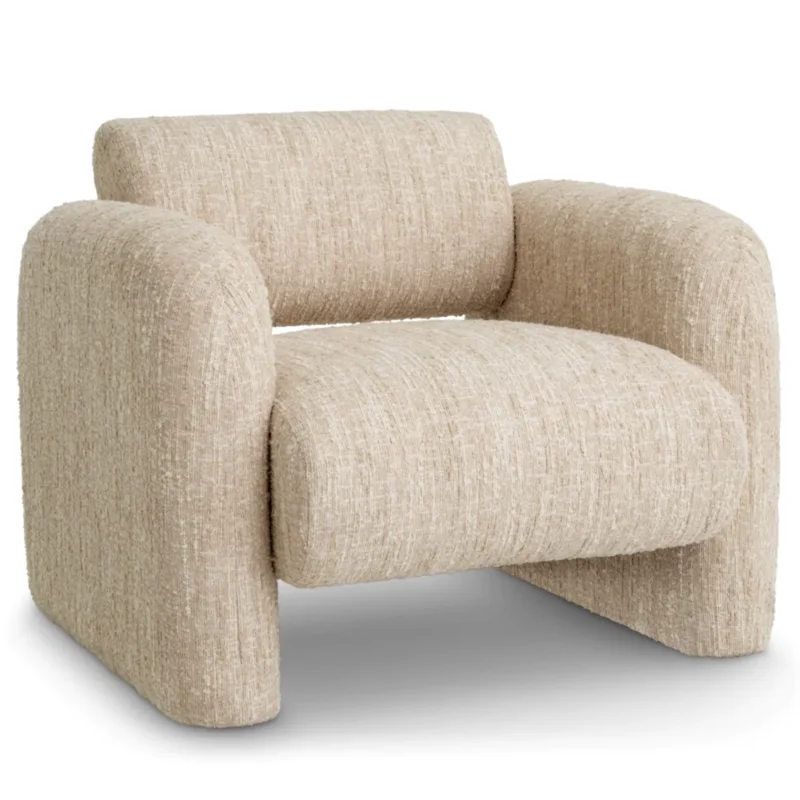 Vesper Chair, Sonata Cream Boucl, 39.5"