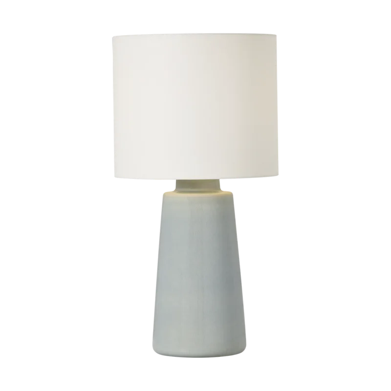 Vessel Medium Table Lamp, Blue Anglia Crackle, 23"H