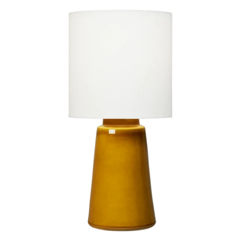Vessel Medium Table Lamp, Olive, 23"H