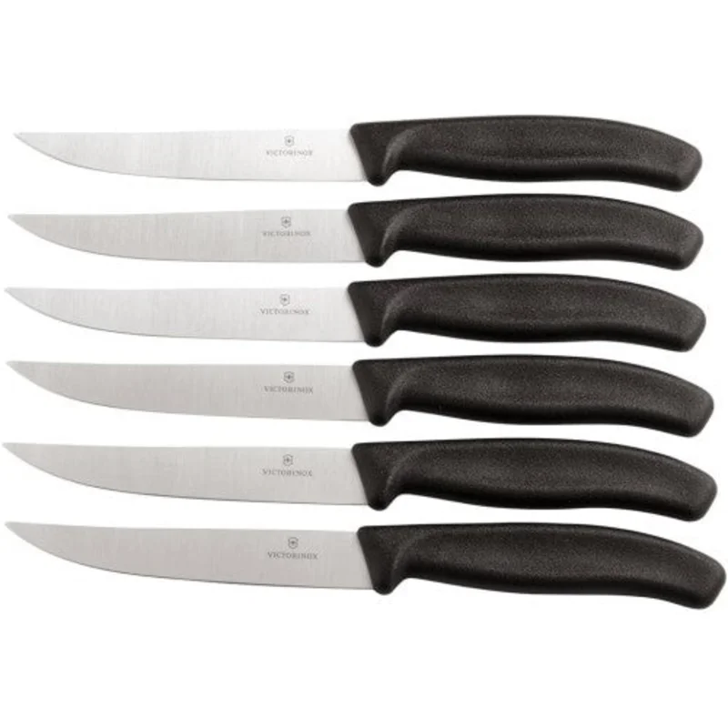 Victorinox 6pc Gaucho Steak Set with Black Handles
