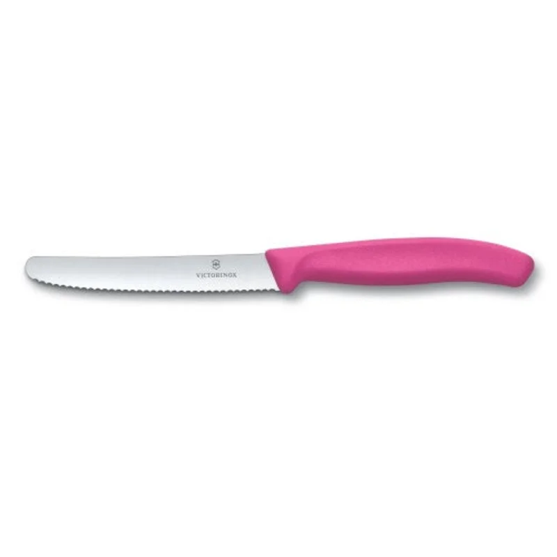 Victorinox Classic 4.5" Serrated Utility - Pink