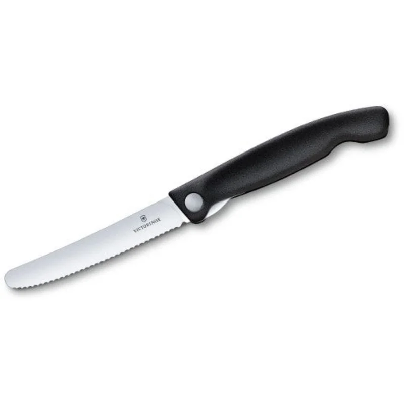Victorinox Classic Black Folding Paring Knife Serrated