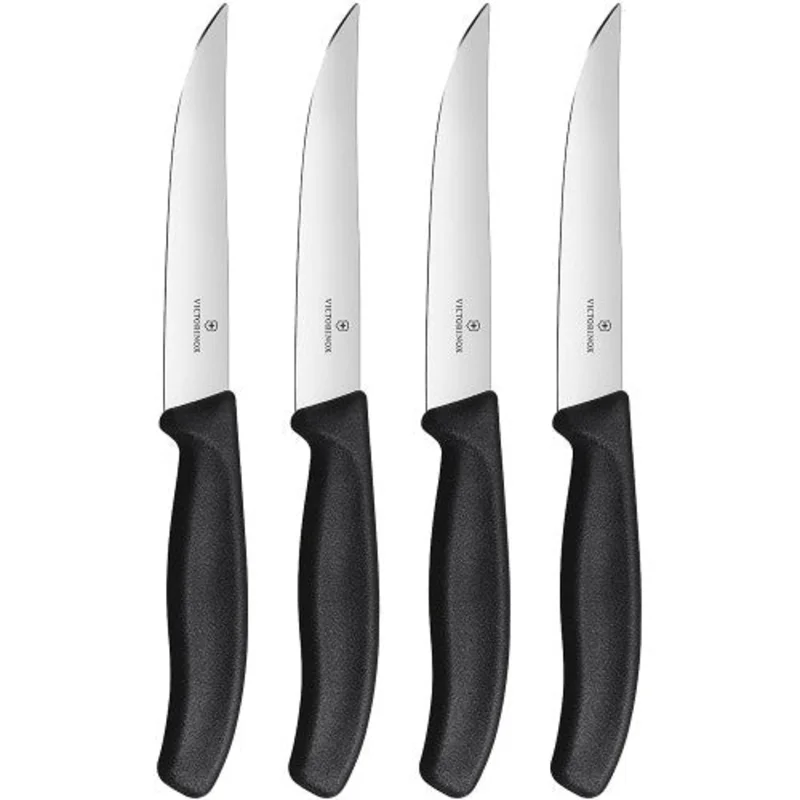 Victorinox Gaucho 4 Piece Steak Set with Black Handles
