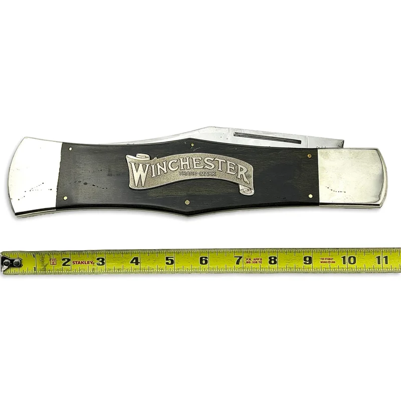 Vintage 2000 Winchester Novelty Knife Dark Wood - Factory Sample