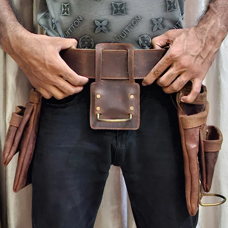 Vintage 7-Pocket Construction Tool Belt
