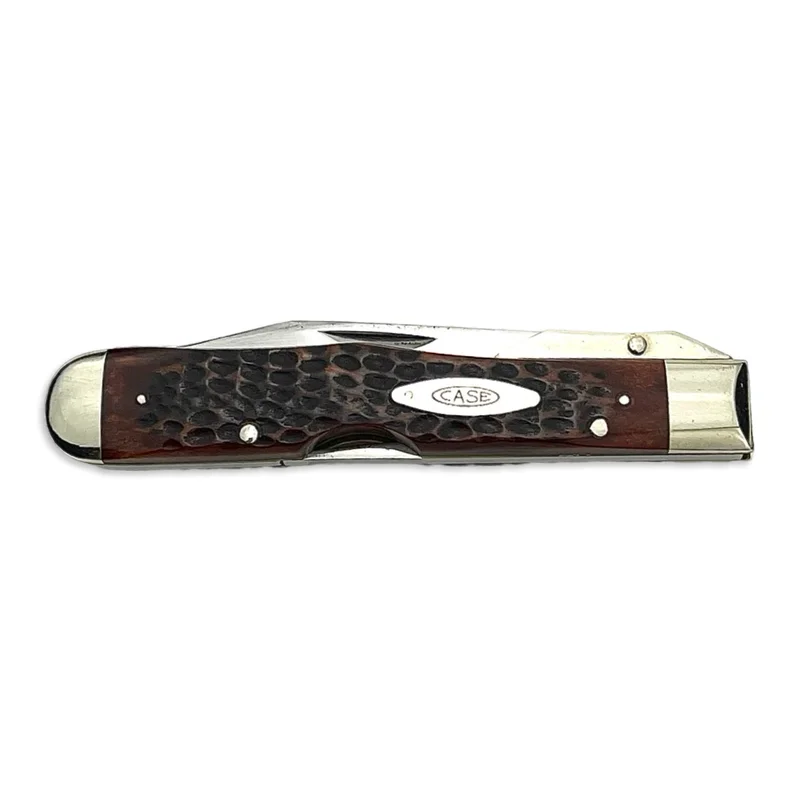 Vintage Case 1974 6-Dot Red Bone Cheetah