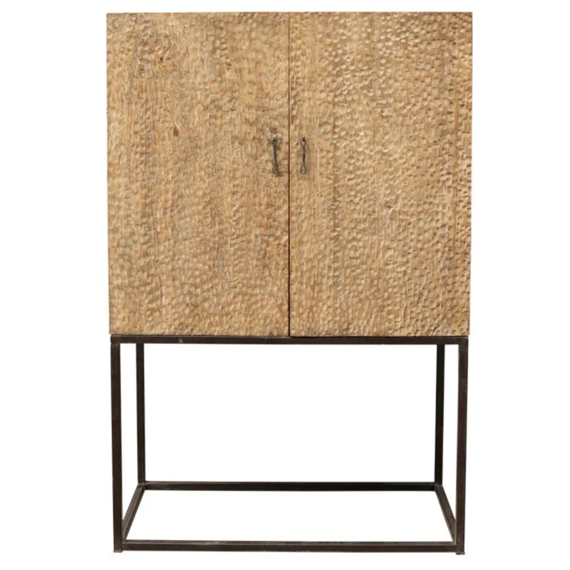 Vintage Natural Tall Cabinet, 40"W x 18"D x 64"H