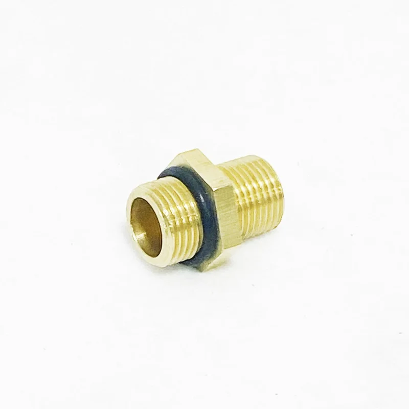 W10967 | Onyx Brass Coupler with O-ring, G1/2 Hex Nipple