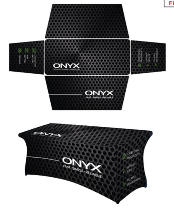 W13271 | Onyx W13271 - Onyx Black Table Cover 6'