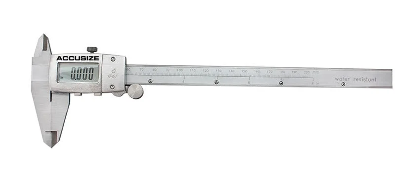 Water Resistant Electronic Digital Caliper, IP67 Metal Cover