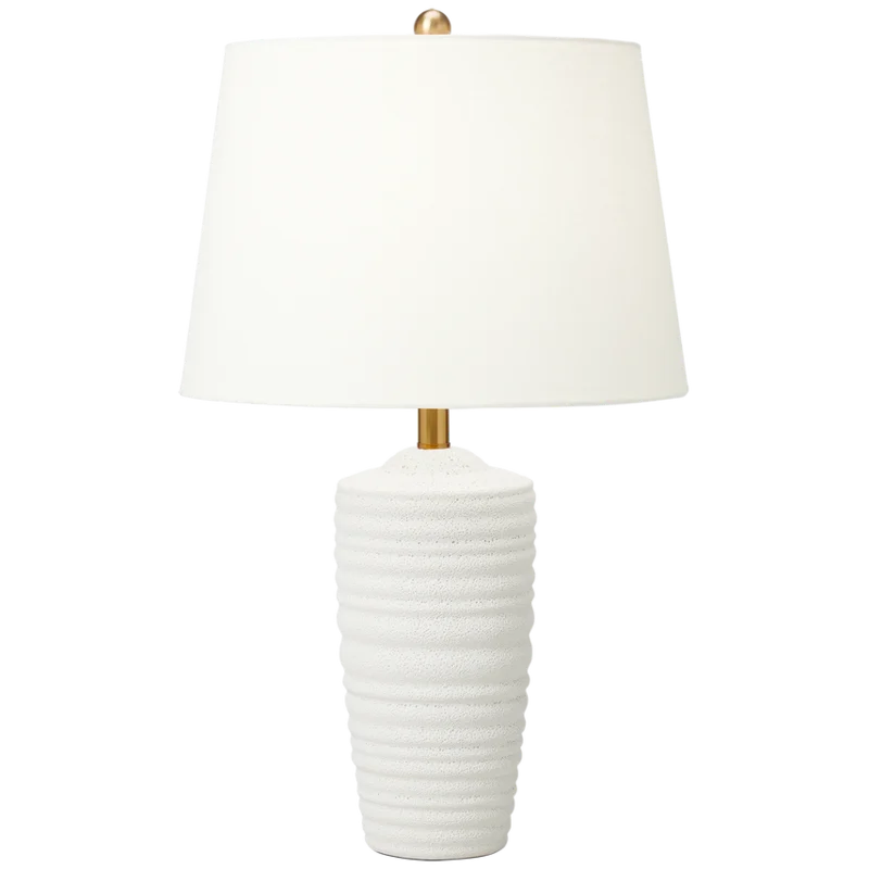 Waveland Table Lamp, Porous White