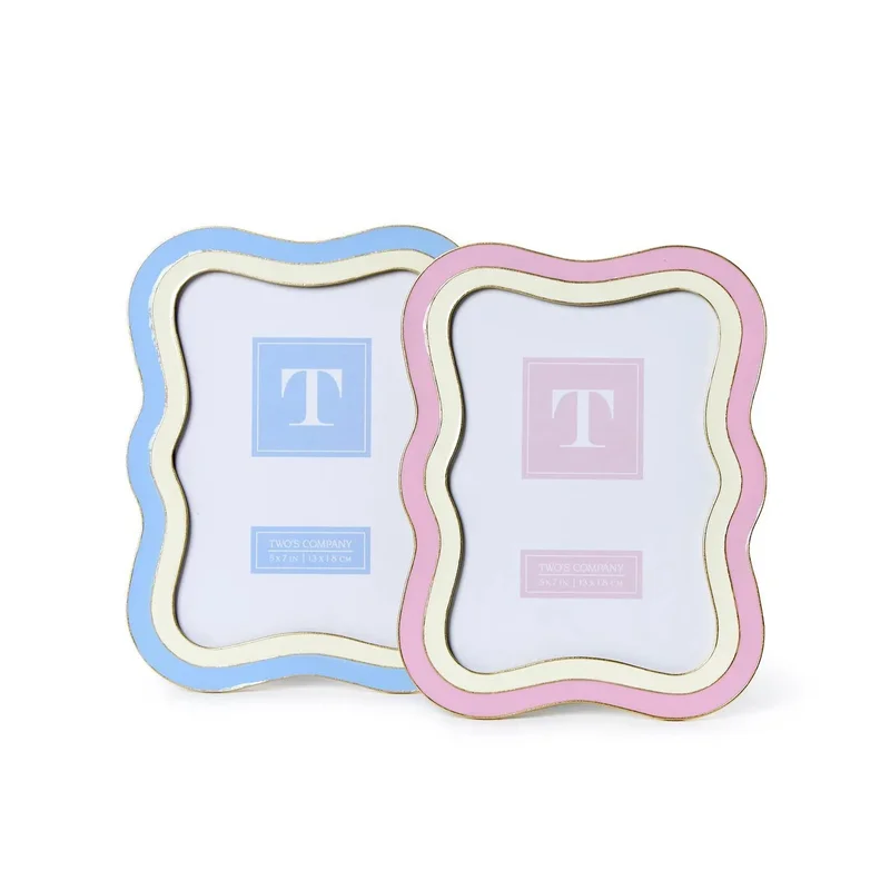 Waves 5" x 7" Photo Frame, 2 Colours, Sold Separately Blue