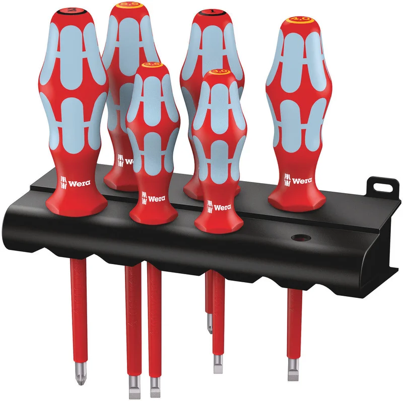 Wera 3165 i/6 Screwdriver set, stainless and rack, 6pieces, SKU #5022745001