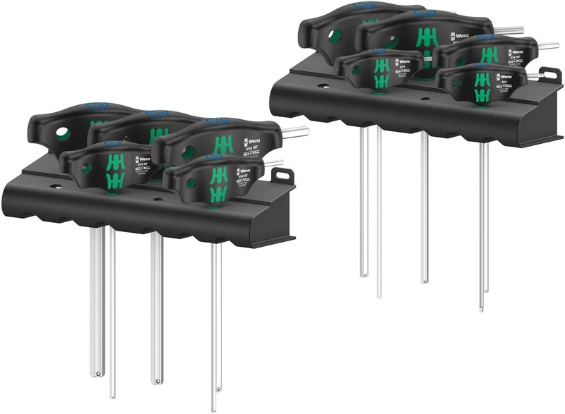 Wera 454/10 HF Set Imperial 1 screwdiver set T-handle screwdrivers Hex-Plus with holding function, Imperial, 10pieces, SKU #5023451001