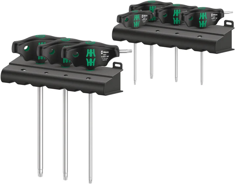 Wera 467/7 TORX HF Set 1 screwdriver set T-handle TORX screwdrivers with holding function, 7pieces, SKU #5023452001