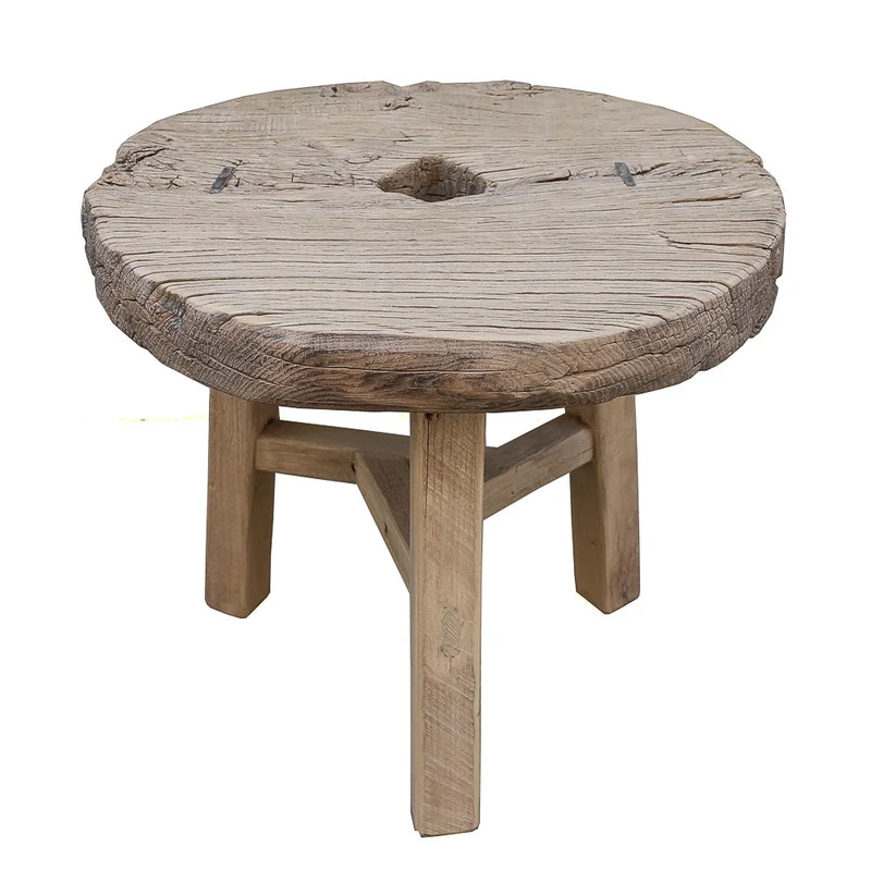 Wheel Side Table, 23"L x 23"W x 20"H