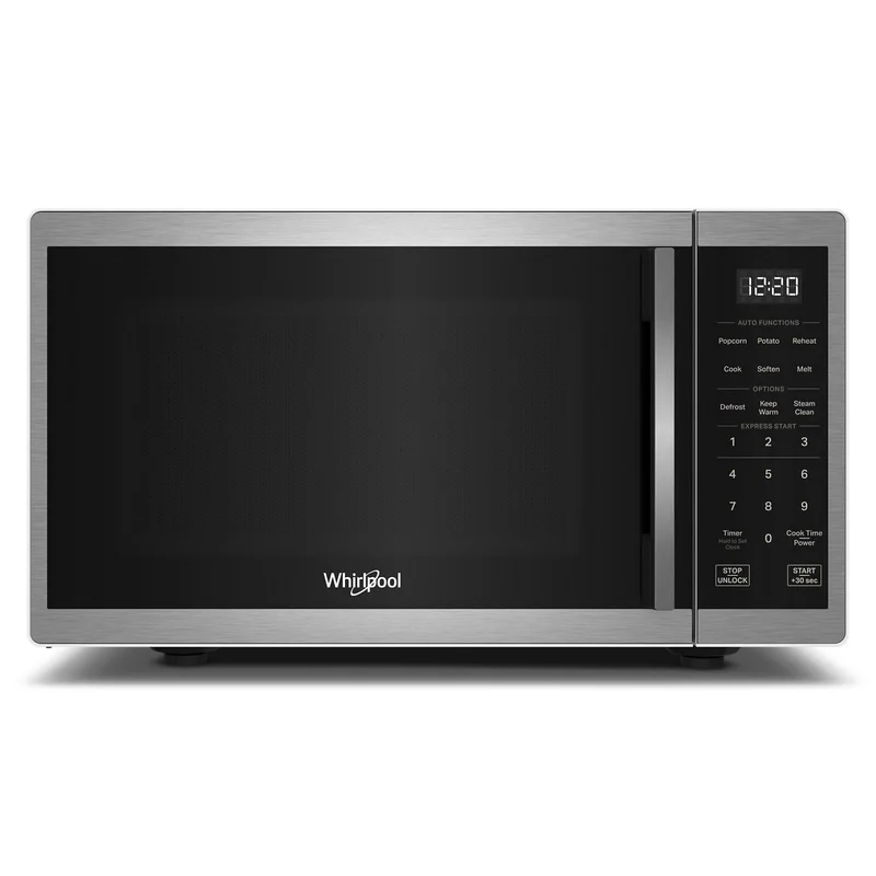 Whirlpool - 0.9 cu. Ft Counter top Microwave in Stainless - WMCS3019RS Stainless